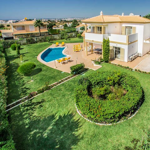 Appreciate this home's large, luscious garden