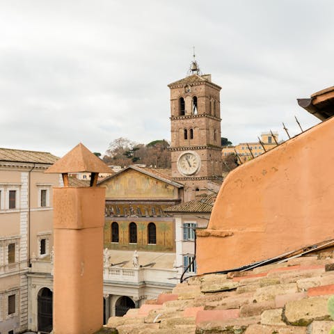 Views across the rooftops