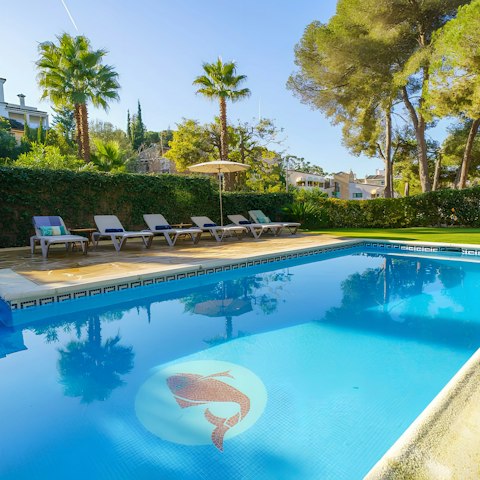 Unwind in the sun in the large garden