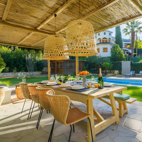 Enjoy alfresco meals with family or friends on the terrace