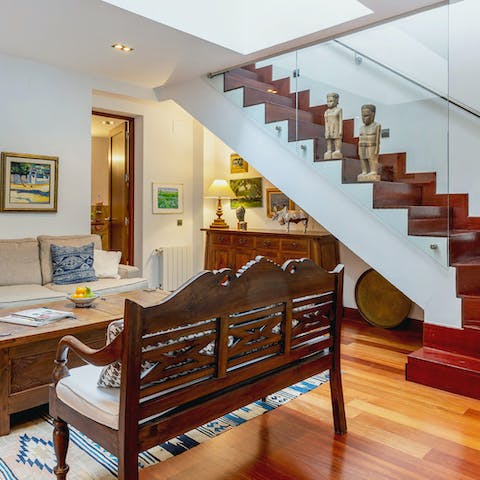 Enjoy the beautiful interior and the many unique pieces dotted all around this home