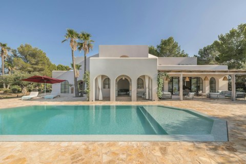 Float in the pool as the Ibizan sun warms the afternoon air