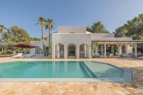 Float in the pool as the Ibizan sun warms the afternoon air