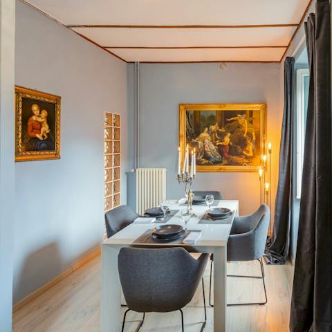 Gather around the table for special dinners with your group