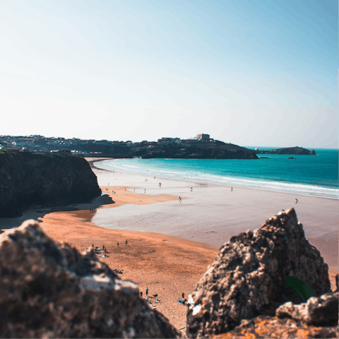Explore the fantastic beaches that dot this stretch of Cornish coastline