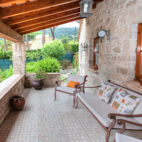 Curl up with a book on the terrace