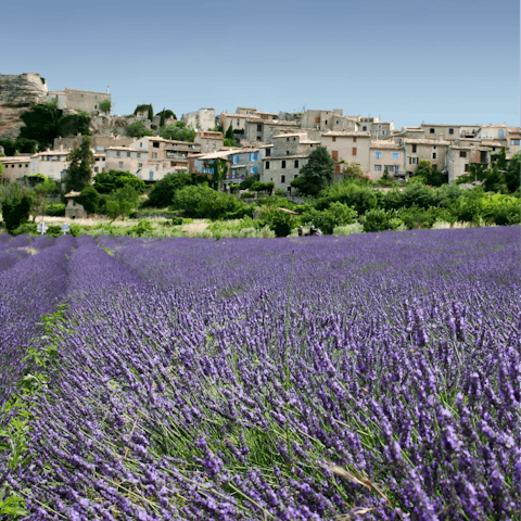 Visit Grasse, famous for its perfume industry – it’s a twenty-five-minute drive away