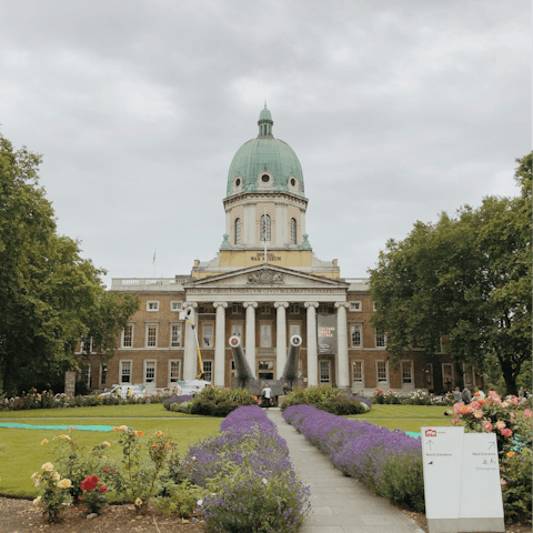 Explore the nearby Imperial War Museum, where powerful exhibits bring the past to life