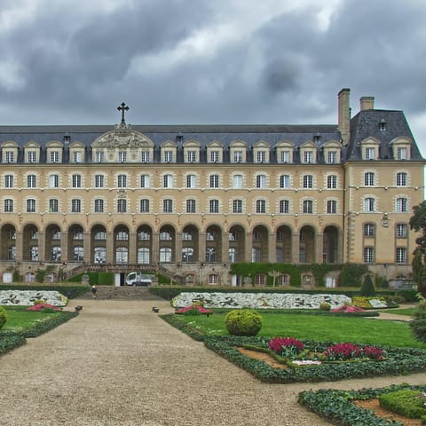 Explore the city of Rennes with its many historic buildings, including Palais Saint-Georges
