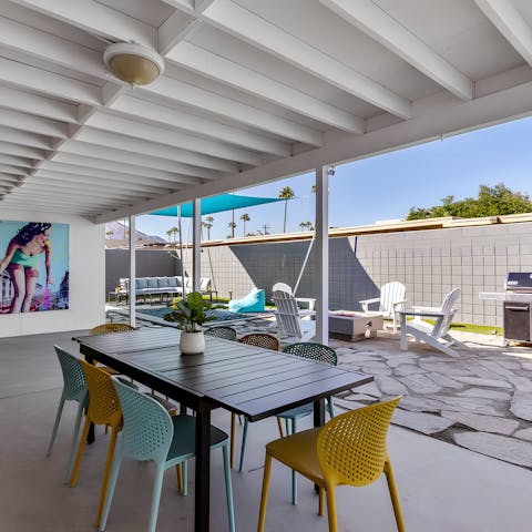 Fire up the outdoor grill and dine al fresco