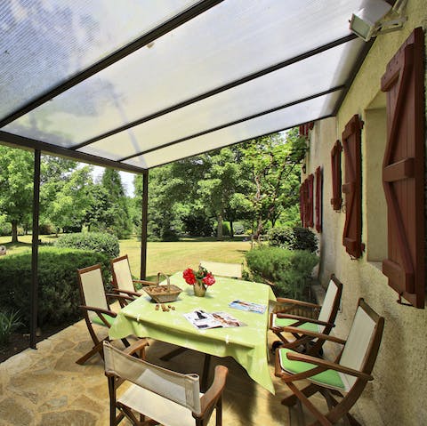 Look forward to tucking into breakfast on the terrace