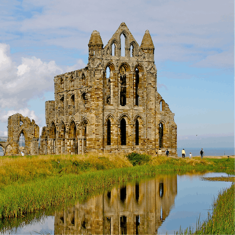 Walk to Whitby Abbey in less than fifteen minutes