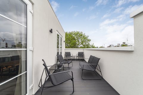 Chill out on the private terrace