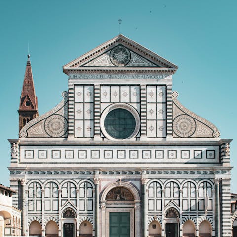 Marvel at the Santa Maria Novella – also just a six-minute walk away