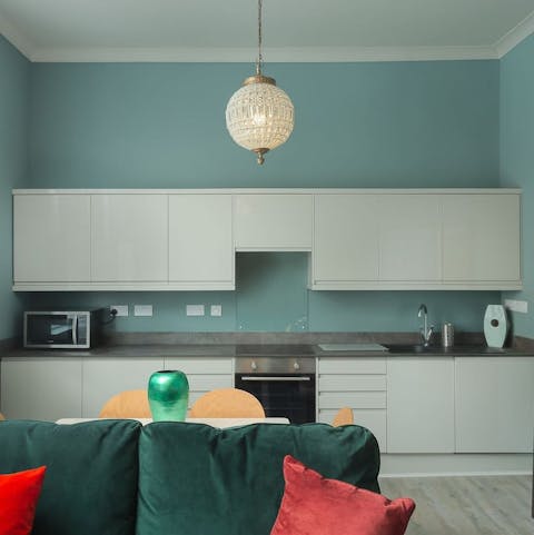 Whip up something tasty in modern kitchen