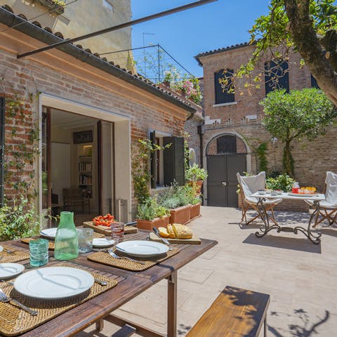 Enjoy cocktails in your own private garden