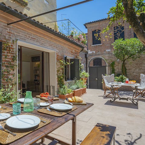 Enjoy cocktails in your own private garden