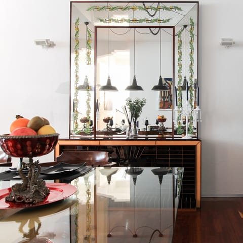 Admire the host's stylish touches