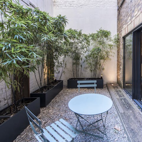 The cosy private patio