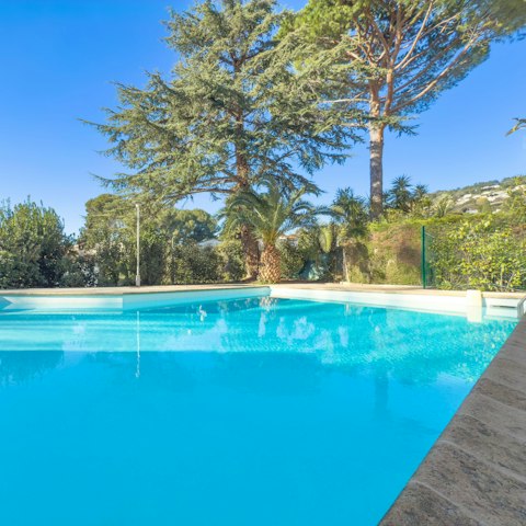 Cool off in the communal swimming pool
