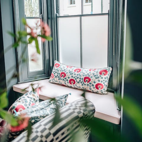 Curl up with a book in the cosy window seat
