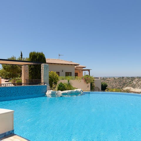 Cool off in the refreshing swimming pool