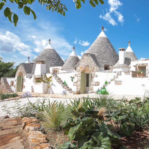 Stay in a traditional trullo packed with Puglian character