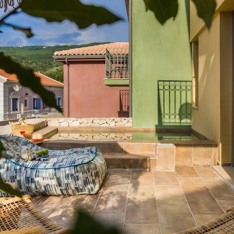 Cool off in the plunge pool