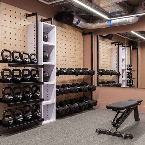 Fit in a workout at the gym