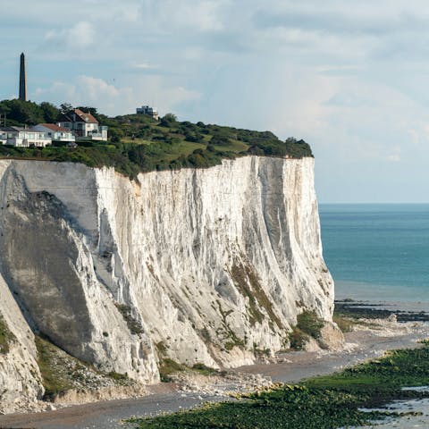 Take a trip to the White Cliffs of Dover - 13 miles away