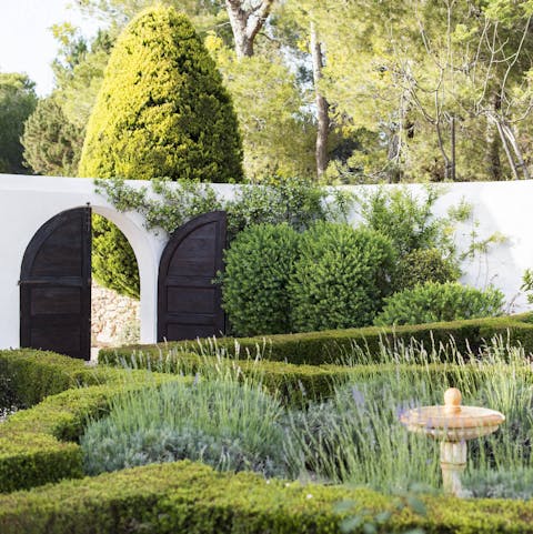 Wander the tranquil Moroccan garden