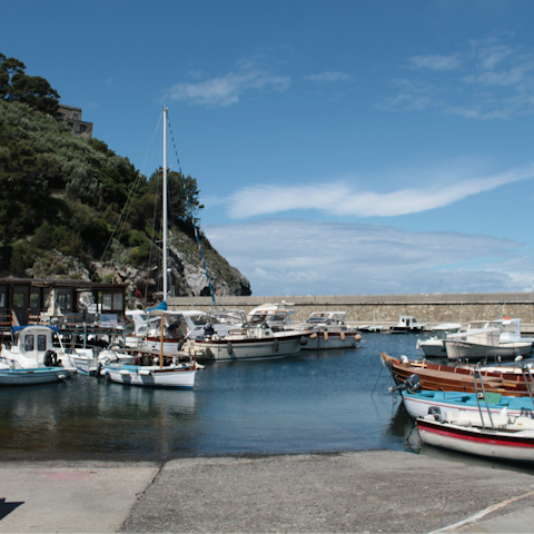 Enjoy leisurely strolls along the marina in Massa Lubrense