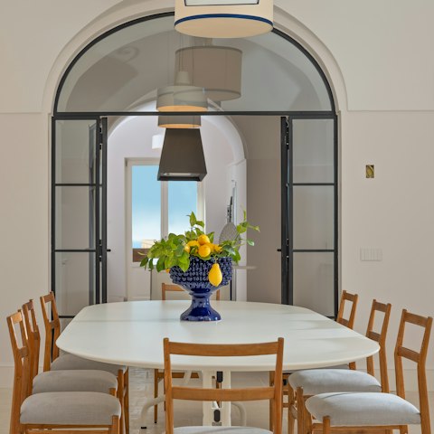 Gather for delicious Italian meals and sunset drinks