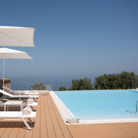 Spend blissful days lounging by the private pool