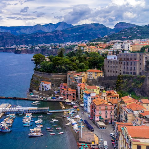 Watch the boats to and fro from Sorrento harbour, a short walk away
