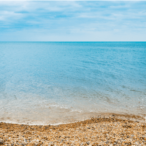 Breathe in the refreshing sea air as you stroll along Porlock beach