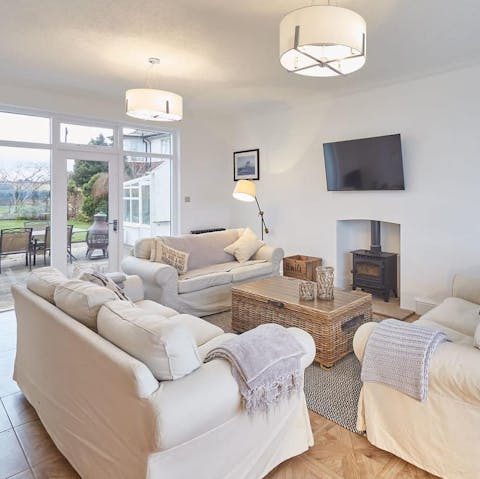 Spend chilly evenings snuggled up by the woodstove