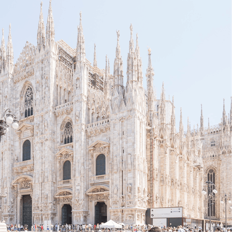 Hop, skip, or jump round the corner to the Duomo