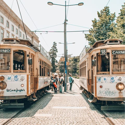 Jump on the tram and explore the historic old town