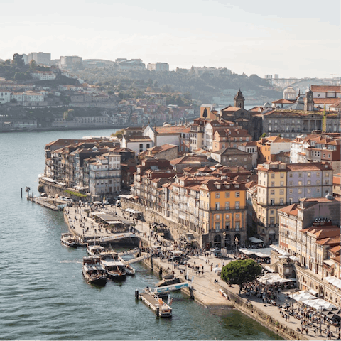 Take a refreshing stroll down to Porto's vibrant riverside