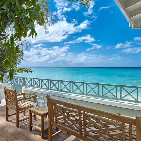 Relax on the terrace with a good book