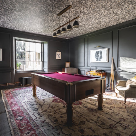 Pocket the winning shot in the billiards room