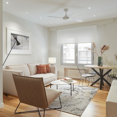 Make yourself at home in the stylish living space