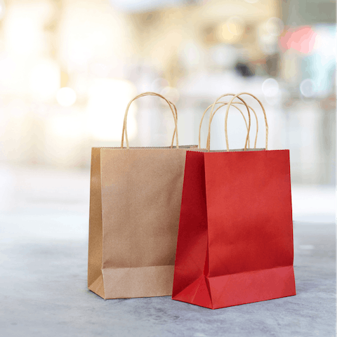 High-end shopping is a stone's throw away