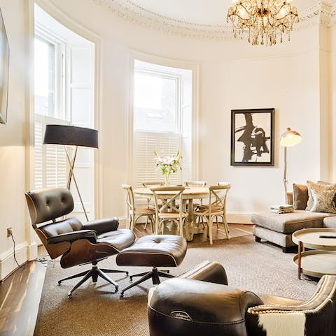 Unwind in the apartment's natural daylight