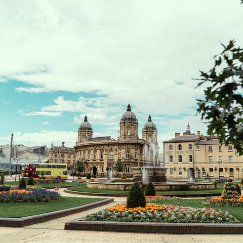 Visit Hull city centre – a twenty-seven-minute drive away