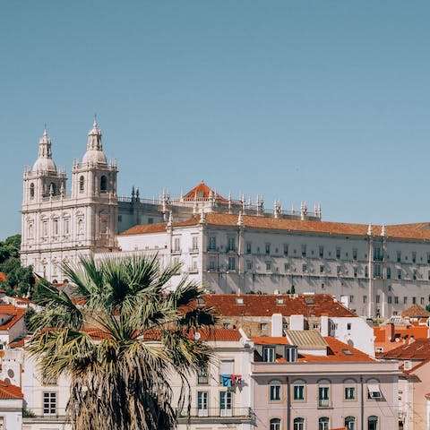 Take a gentle stroll through the charming Alfama neighbourhood