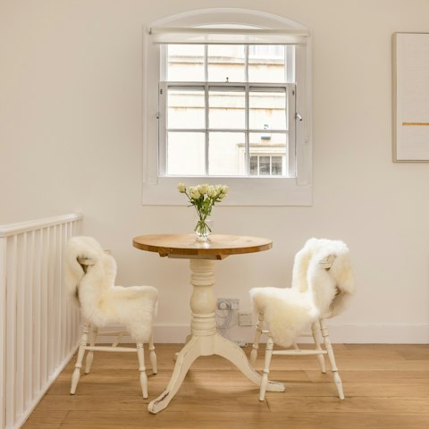 Start the day with a leisurely breakfast at the dining table
