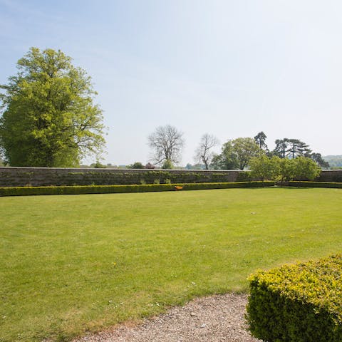 Grab the home's croquet set and head for the lawn