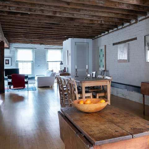 The rustic, European design
